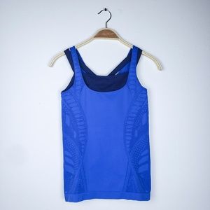 Athleta Royal & Navy Blue Compression Tank Bra Top